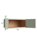 Midtown Pistachio Green Shaker 33x15x24 Wall Cabinet