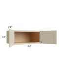 Stratton Khaki Shaker 33x15x24 Wall Cabinet