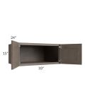 Natural Grey Shaker 33x15x24 Wall Cabinet