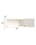Signature Vanilla Glaze 33x15 Wall Cabinet