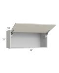 Milan Beige Matte 33x15 Lift-Up Door Wall Cabinet