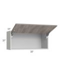 Milan Hazel 33x15 Lift-Up Door Wall Cabinet