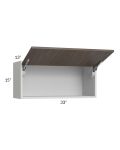 Milan Cafe 33x15 Lift-Up Door Wall Cabinet