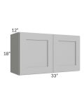 Midtown Painted Grey Shaker 33x18 Wall Cabinet