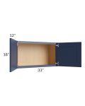 Bayville Blue 33x18 Wall Cabinet