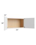 Township White 33x18 Wall Cabinet