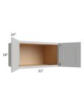 Tuscan Painted Grey 33x18x24 Wall Cabinet