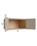 Tuscan Oyster 33x18x24 Wall Cabinet