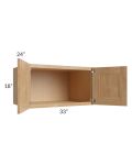 Tuscan Timber 33x18x24 Wall Cabinet