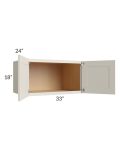 Asheville Cloud Shaker 33x18x24 Wall Cabinet