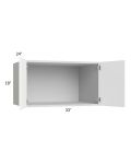 Milan White Matte 33x18x24 Wall Cabinet