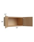Township Rift Oak 33x18x24 Wall Cabinet