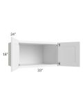 Providence White 33x18x24 Wall Cabinet