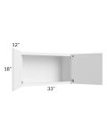 Portland White 33x18 Wall Cabinet