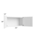 Providence White 33x18 Wall Cabinet