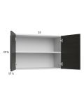Euro Cafe 33x22-5/8 Wall Cabinet