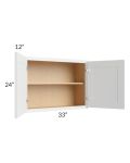 Stratus White 33x24 Wall Cabinet
