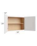 Tuscan Cloud 33x24 Wall Cabinet