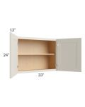 Asheville Cloud Shaker 33x24 Wall Cabinet