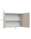 Milan Natural 33x24 Wall Cabinet