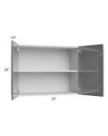 Milan Grey Gloss 33x24 Wall Cabinet