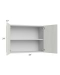Milan Cream 33x24 Wall Cabinet