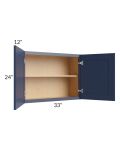 Bayville Blue 33x24 Wall Cabinet