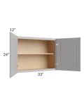 Charlotte Grey 33x24 Wall Cabinet