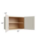 Asheville Cloud Shaker 33x24x24 Wall Cabinet