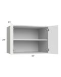 Milan White Matte 33x24x24 Wall Cabinet