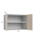 Milan Natural 33x24x24 Wall Cabinet