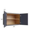 Vienna Indigo 33x24x24 Wall Cabinet