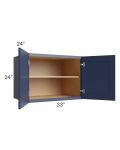 Bayville Blue 33x24x24 Wall Cabinet