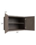 Natural Grey Shaker 33x24x24 Wall Cabinet