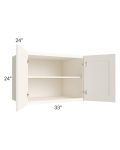 Signature Vanilla Glaze 33x24x24 Wall Cabinet