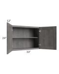 Providence Slate Grey 33x24 Wall Cabinet
