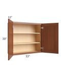 Phoenix Caramel Glaze 33x30 Wall Cabinet