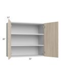 Milan Natural 33x30 Wall Cabinet
