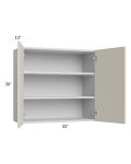 Milan Beige Matte 33x30 Wall Cabinet