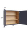 Vienna Indigo 33x30 Wall Cabinet