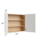 Palisades White 33x30 Wall Cabinet
