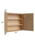Township Rift Oak 33x30 Wall Cabinet