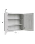 Heather Grey Shaker 33x30 Wall Cabinet