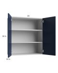 Harbor Navy 33x35-1/4 Wall Cabinet