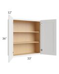 Stratton White Shaker 33x36 Wall Cabinet