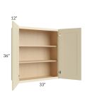 Casselton Ivory 33x36 Wall Cabinet