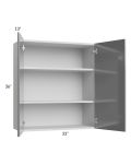 Milan Grey Gloss 33x36 Wall Cabinet