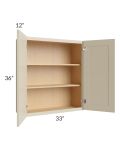 Stratton Khaki Shaker 33x36 Wall Cabinet - Out of stock through mid April