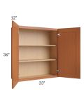 Lexington Cinnamon Glaze 33x36 Wall Cabinet