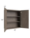 Providence Natural Grey 33x36 Wall Cabinet